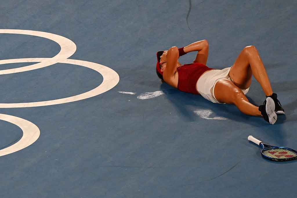 Dia ingin menjadi petenis keempat yang memenangi medali emas tunggal dan ganda di satu Olimpiade, setelah Serena dan Venus Williams dan Nicolas Massu dari Chili.