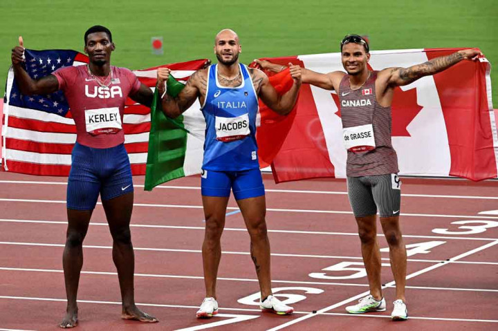 Jacobs, yang tak diunggulkan, mengalahkan Fred Kerley dari Amerika Serikat yang finis di urutan kedua dengan catatan waktu 9,84 detik. Sementara perunggu diraih oleh Andre de Grasse dari Kanada yang mencatatkan waktu 9,89 detik.