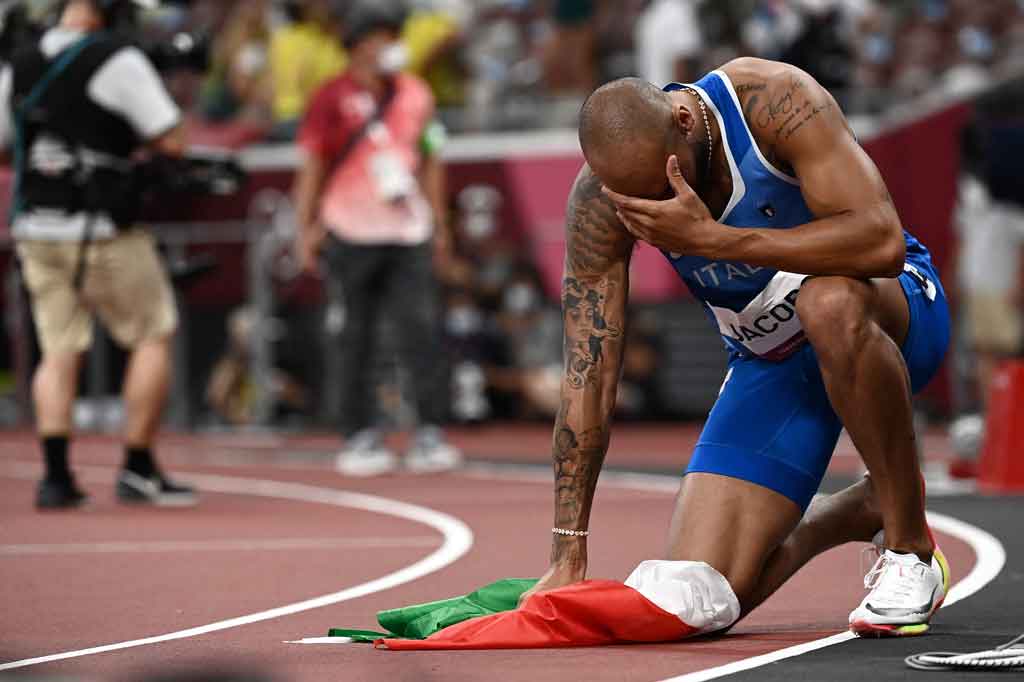 Marcell Jacobs Juara Baru 100m Putra Olimpiade - Medcom.id