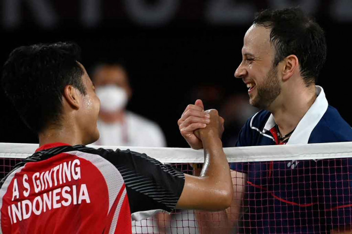 Hasil tersebut didapat setelah Ginting menundukkan pebulutangkis Guatemala Kevin Cordon dua gim langsung 21-11 dan 21-13, di Musashino Forest Plaza, Tokyo, Senin, 2 Agustus 2021 malam WIB.