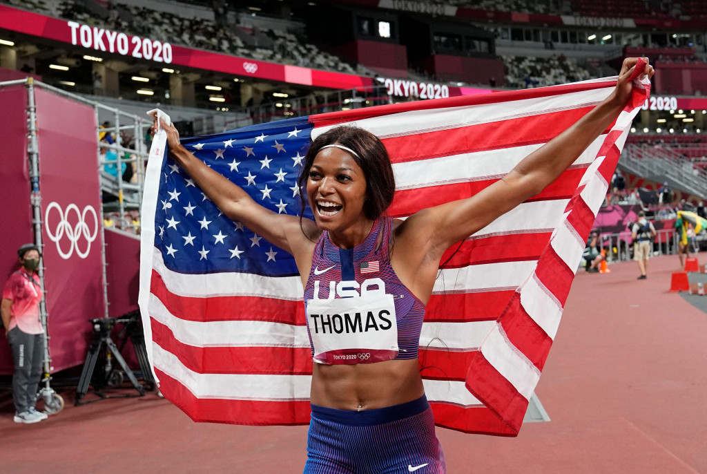 Gabrielle “Gabby” Thomas pelari cepat nomor 200m putri di cabang olahraga Atletik Olimpiade Tokyo 2020 asal Amerika Serikat ini sangat istimewa.