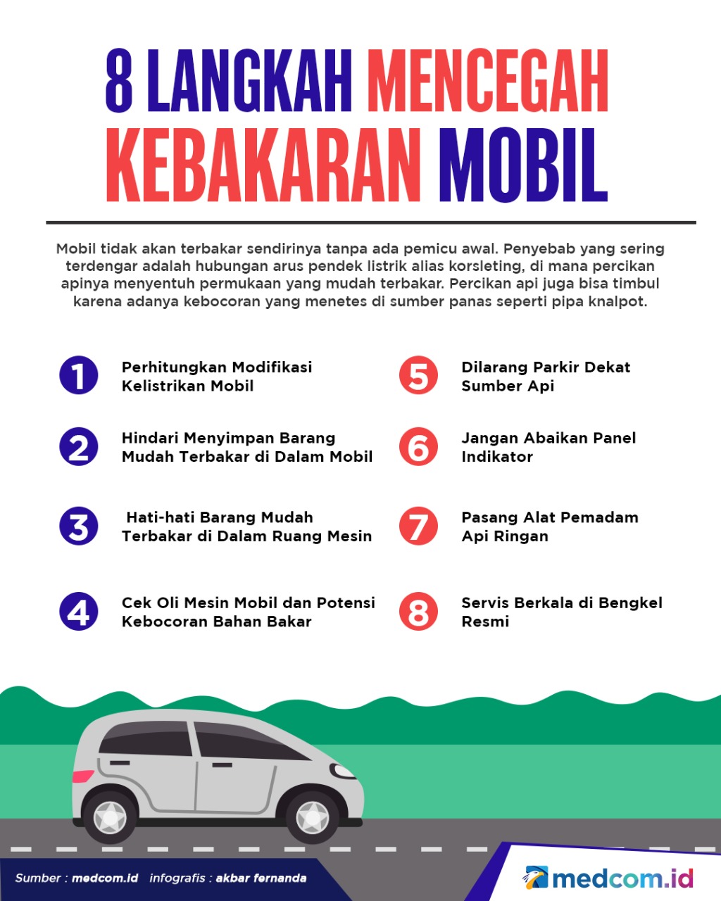 8 Langkah Mencegah Kebakaran Mobil
