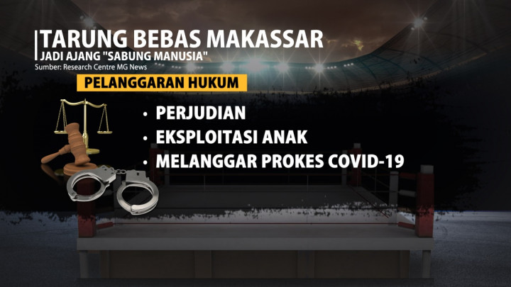 Tarung Bebas Makassar jadi Ajang 'Sabung Manusia'