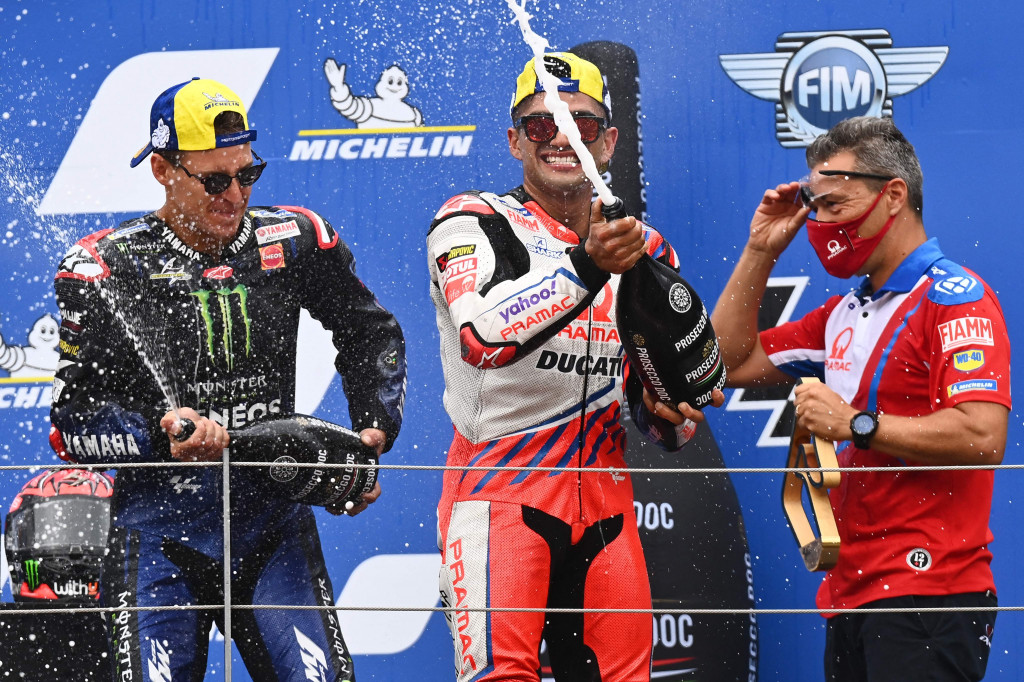 Sebelum ini, dia sudah pernah mendapatkan podium ketika finsi ketiga di MotoGP Doha.