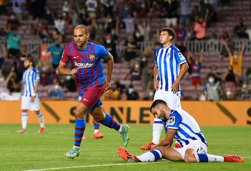 Pada menit ke-59, Braithwaite mencetak gol keduanya untuk memperlebar keunggulan Barcelona jadi 3-0.