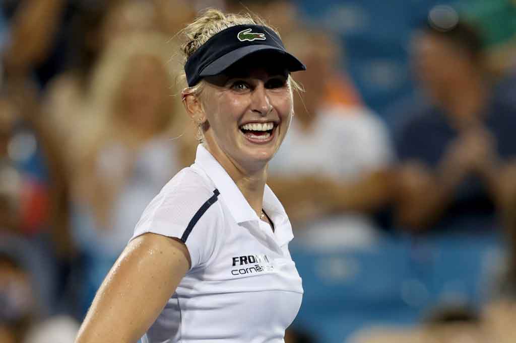 Teichmann membutuhkan waktu lebih dari dua jam untuk mengalahkan Osaka, mematahkan servis bintang Jepang itu tiga kali di set terakhir untuk mencapai perempat final.