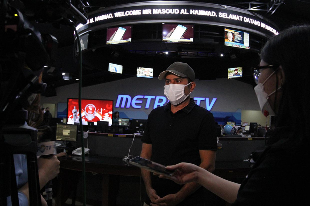 Media Group menerima kunjungan Vice Chairman Dubai Police Committee Letnan Kolonel Masoud Alhammad pada Kamis, 2 September 2021. 