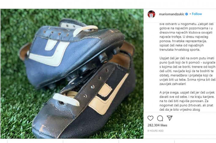 Mantan penyerang Bayern Muenchen, Juventus, dan Atletico Madrid, Mario Mandzukic telah mengumumkan pensiun dari sepak bola pada usia 35. Keputusannya tersebut dia unggah di akun instagram pribadinya, @mariomandzukic.