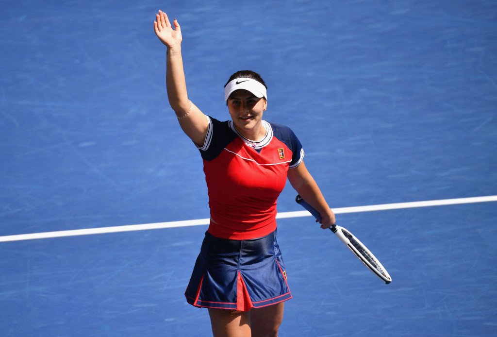 Petenis unggulan keenam Bianca Andreescu menghabiskan waktu 67 menit demi mempertahankan catatan tidak terkalahkan di Flushing Meadows, New York.