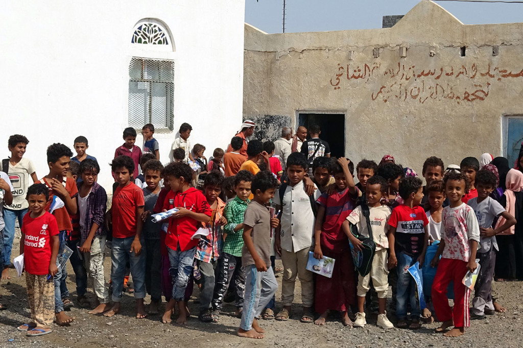 Menurut PBB, sebelum adanya virus covid-19 menyerang, sekitar dua juta anak di Yaman tidak bersekolah.