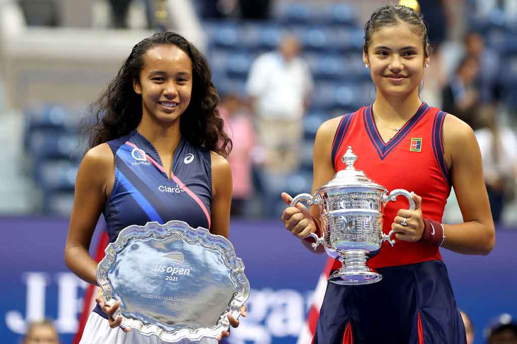 Pertarungan dua talenta ajaib itu menjadi final Grand Slam yang mempertemukan dua remaja pertama sejak Serena Williams yang berusia 17 tahun mengalahkan Martina Hingis yang berusia 18 tahun untuk memperebutkan mahkota AS Terbuka 1999.