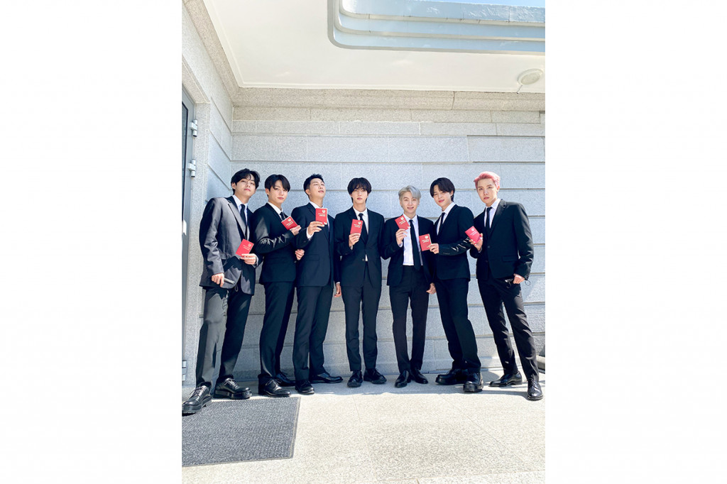 BTS akan menggunakan surat tersebut sebagai utusan khusus presiden untuk generasi dan budaya masa depan. 