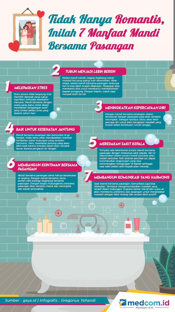 Ini Tujuh Manfaat Mandi Bersama Pasangan
