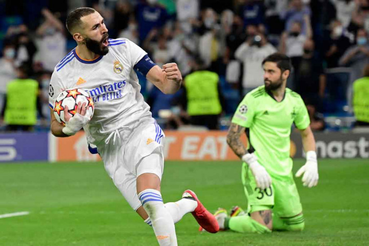 Pada menit ke-63, Madrid mendapatkan penalti setelah Vinicius dilanggar di kotak terlarang. Karim Benzema maju sebagai algojo dan menuntaskannya dengan tembakan sempurna. Kedudukan menjadi 1-1.  