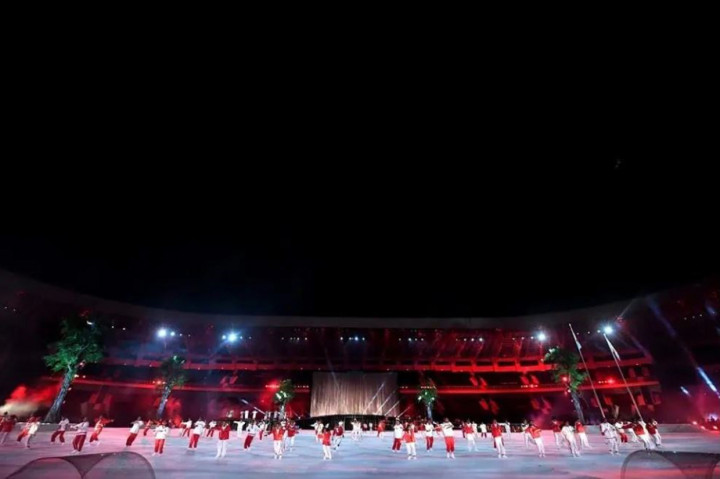 Presiden RI Joko Widodo (Jokowi) secara resmi membuka gelaran Pekan Olahraga Nasional (PON) XX Papua Tahun 2021, Sabtu, 2 Oktober 2021, malam, di Stadion Lukas Enembe, Kabupaten Jayapura.