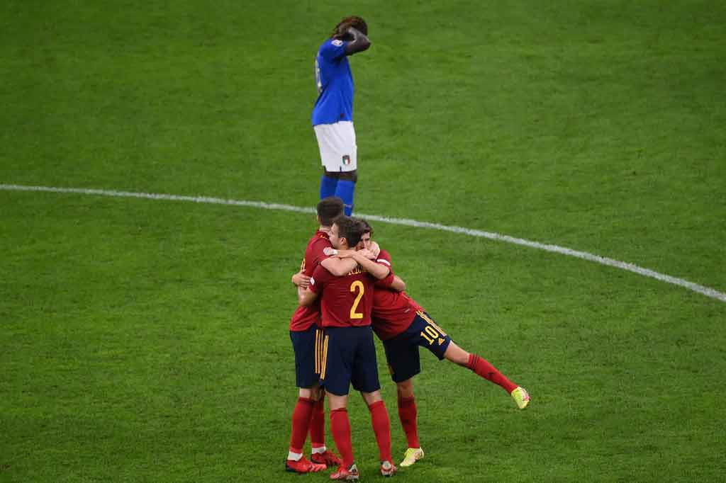 Hasil ini membawa Spanyol ke final dan menanti pemenang dari laga semifinal lainnya antara Belgia melawan Prancis, Jumat, 8 Oktober 2021 dini hari WIB.