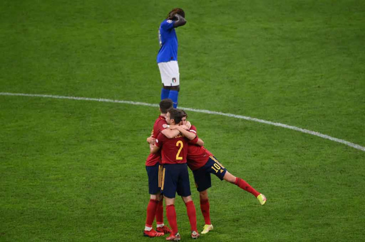 Hasil ini membawa Spanyol ke final dan menanti pemenang dari laga semifinal lainnya antara Belgia melawan Prancis, Jumat, 8 Oktober 2021 dini hari WIB.