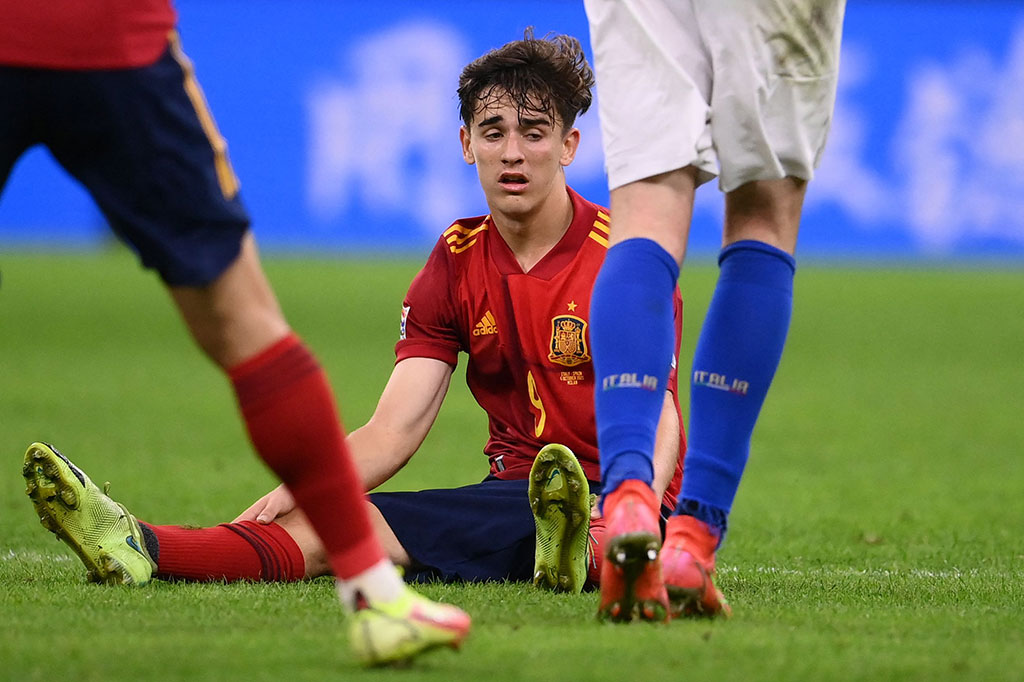 Pencetak dua gol Spanyol ke gawang Italia, Ferran Torres juga memuji kedewasaan Gavi di lapangan.