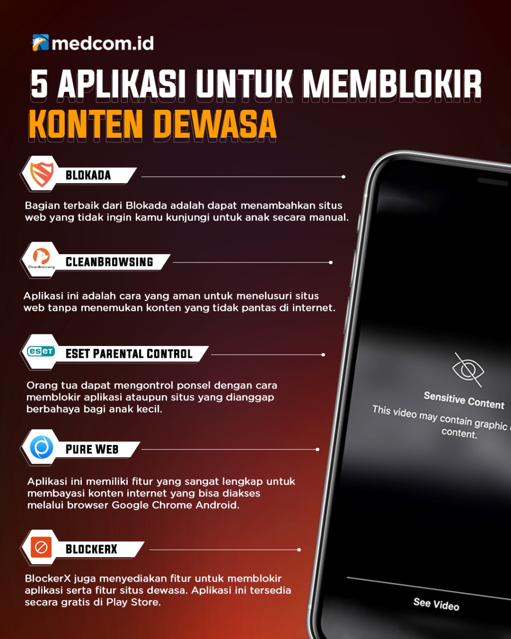 5 Aplikasi untuk Memblokir Konten Dewasa