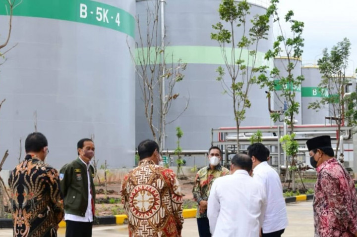 Foto: Jokowi Resmikan Pabrik Biodiesel di Kalimantan Selatan