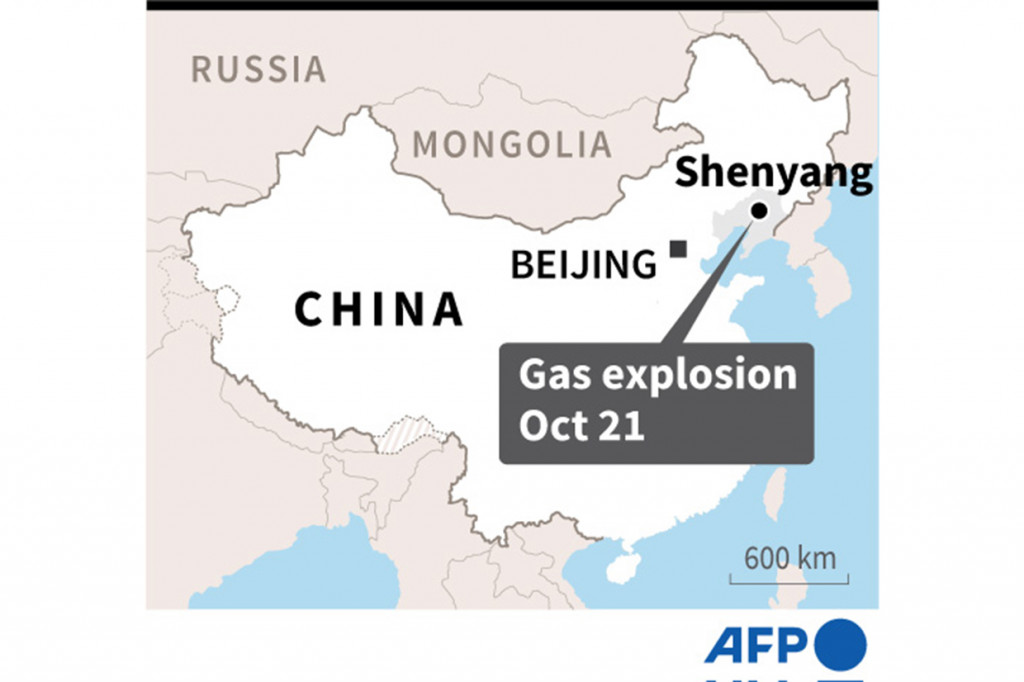 Ledakan gas melanda sebuah restoran di Tiongkok pada Kamis, 21 Oktober 2021.