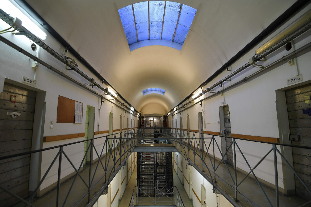 Pemandangan dalam penjara Mulhouse, Prancis Timur, 22 Oktober 2021.