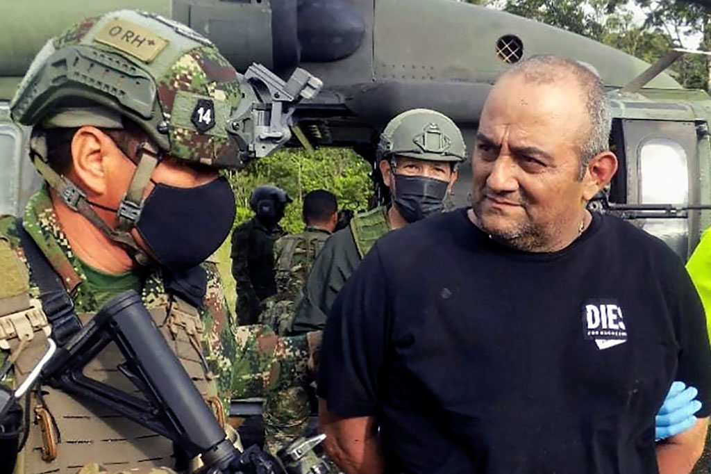 Pengedar narkoba paling dicari Pemerintah Kolombia, Dairo Antonio Usuga alias Otoniel, telah berhasil ditangkap, Sabtu, 23 Oktober 2021.