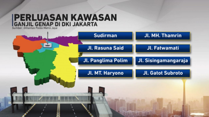 Perluasan Ganjil Genap di Jakarta jadi 13 Kawasan