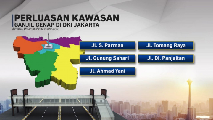 Perluasan Ganjil Genap di Jakarta jadi 13 Kawasan