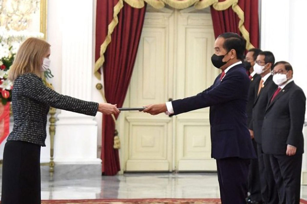 Prosesi acara penyerahan surat kepercayaan dimulai dengan diperdengarkannya lagu kebangsaan masing-masing negara sahabat setelah duta besarnya tiba di Istana Merdeka.