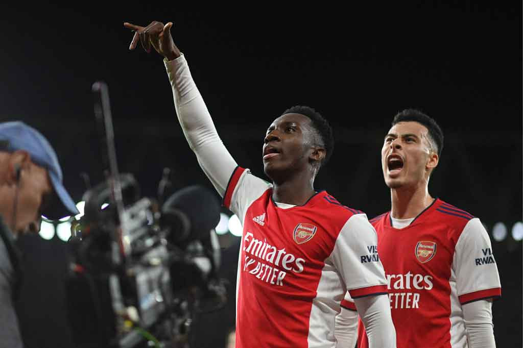 Perjudian Mikel Arteta memberi kesempatan kepada Edward Nketiah memimpin lini depan Arsenal dibayar lunas oleh penyerang berusia 22 tahun itu dengan mencetak gol kedua The Gunners pada menit ke-69.