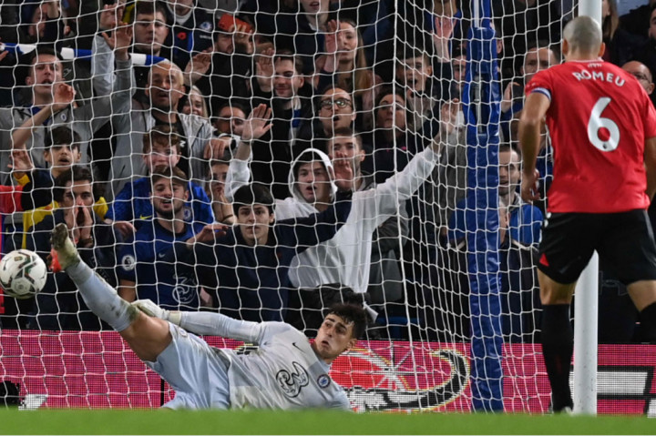 Oriol Romeu menghidupkan asa Southampton kembali. Skor menjadi imbang 3-3.