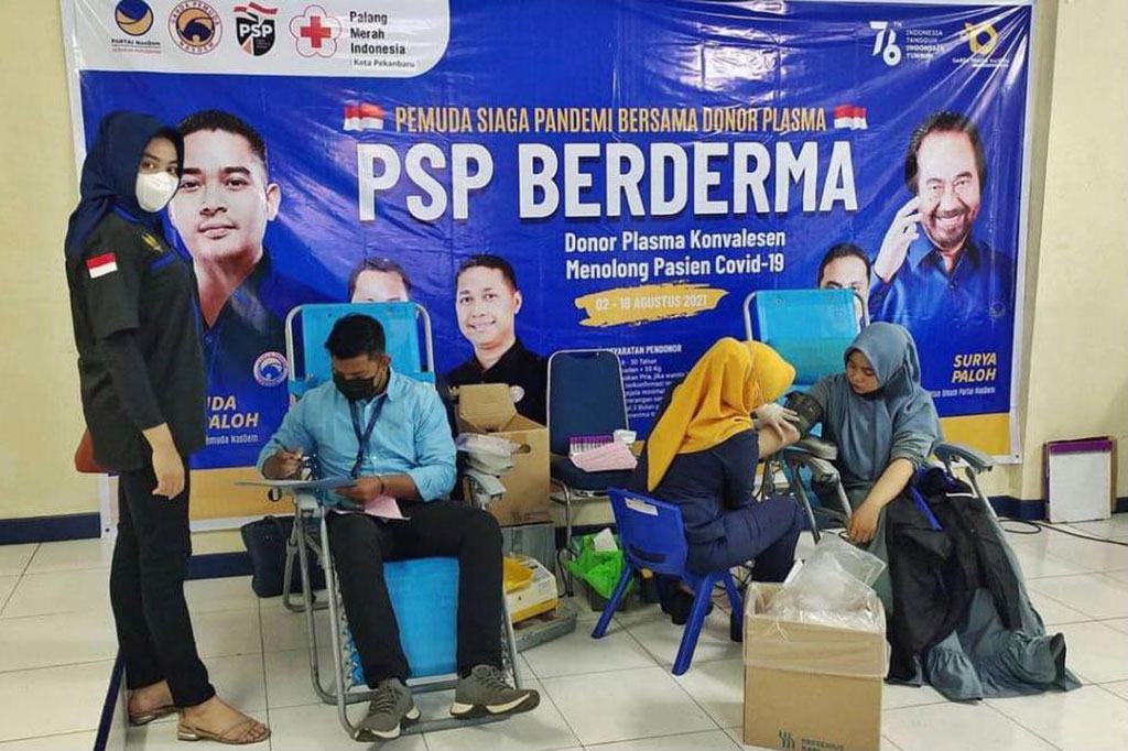 Dalam rangka memperingati Hari Sumpah Pemuda yang jatuh pada 28 Oktober, DPP Garda Pemuda NasDem mengarahkan seluruh Dewan Perwakilan Wilayah (DPW)-nya di seluruh Indonesia untuk menggelar PSP BERDERMA II (Pemuda Siaga Pandemi Bersama Donor Darah & Plasma Jilid II) secara serentak.