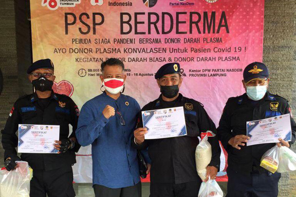 Koordinator Nasional PSP BERDERMA, Duwi Pratiwi, menyebutkan bahwa pada PSP BERDERMA II ini, GP NasDem berharap bisa melibatkan lebih banyak masyarakat dan generasi muda untuk berpartisipasi bersama menjadi pahlawan bangsa dengan ikut serta berdonor darah atau plasma konvalesen bersama.
