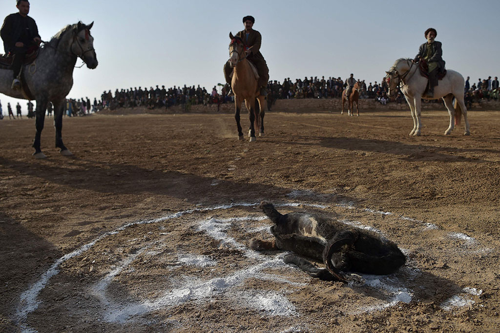 Tapi tidak hanya pejuang Taliban yang berkumpul di kerumunan setelah salat Jumat untuk menonton turnamen buzkashi -- seorang komandan lokal ikut ambil bagian, dan klub Mohammad dikapteni oleh seorang gubernur distrik.