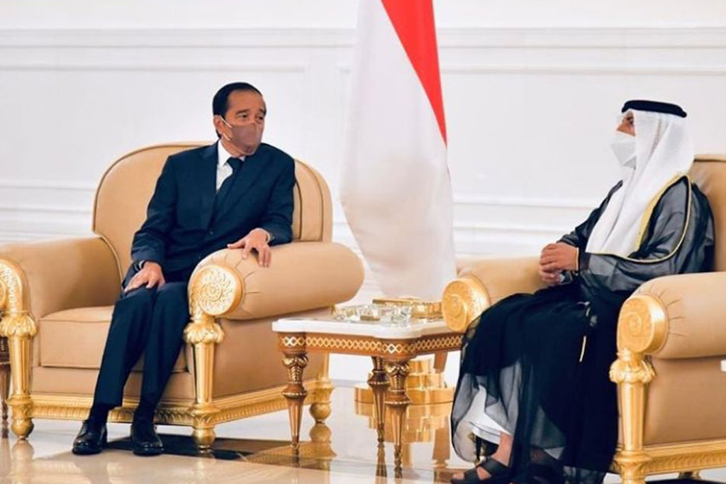Persatuan Emirat Arab merupakan negara ketiga yang dikunjungi Jokowi dalam rangkaian lawatan ke luar negerinya setelah Italia dan Skotlandia. Kegiatan Presiden di Abu Dhabi utamanya untuk memperkuat kerja sama terutama dalam bidang perdagangan dan investasi.