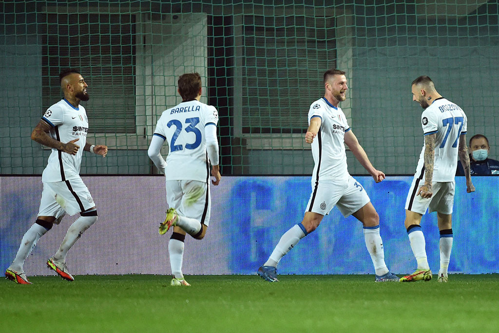 Nerazzurri menggandakan keunggulan pada menit ke-66 setelah tendangan Milan Skriniar dari jarak dekat bersarang di gawang Sheriff.