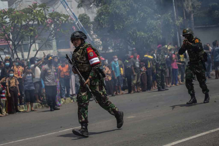 Latihan tersebut digelar untuk memelihara dan meningkatkan disiplin serta kemampuan teknis dan taktis bertempur prajurit sebagai bentuk loyalitas TNI AL terhadap bangsa dan Negara.