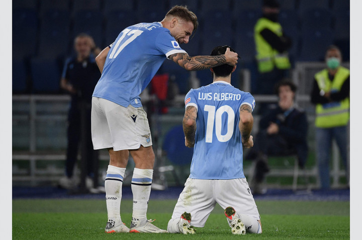 Tiga gol kemenangan Lazio masing-masing dicetak Ciro Immobile (31'), Pedro (36'), dan Luis Alberto (60').