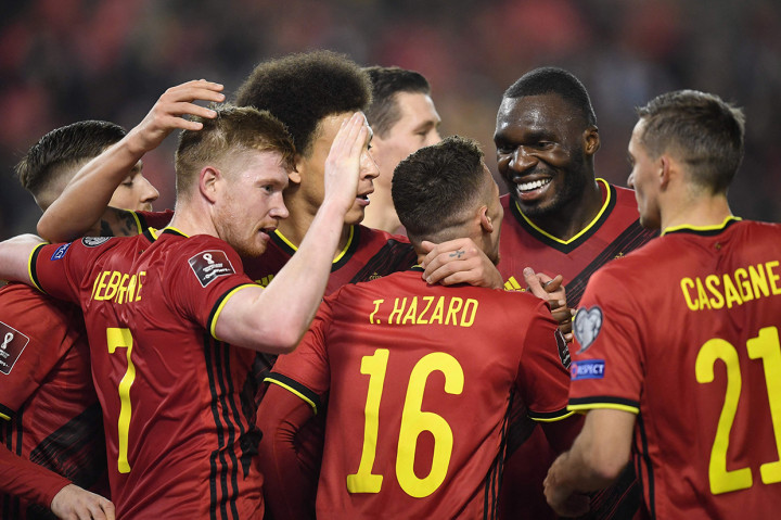 Timnas Belgia berhasil lolos ke Piala Dunia 2022, usai mengalahkan Estonia 3-1 pada matchday kedelapan Grup E kualifikasi Piala Dunia 2022 zona Eropa.