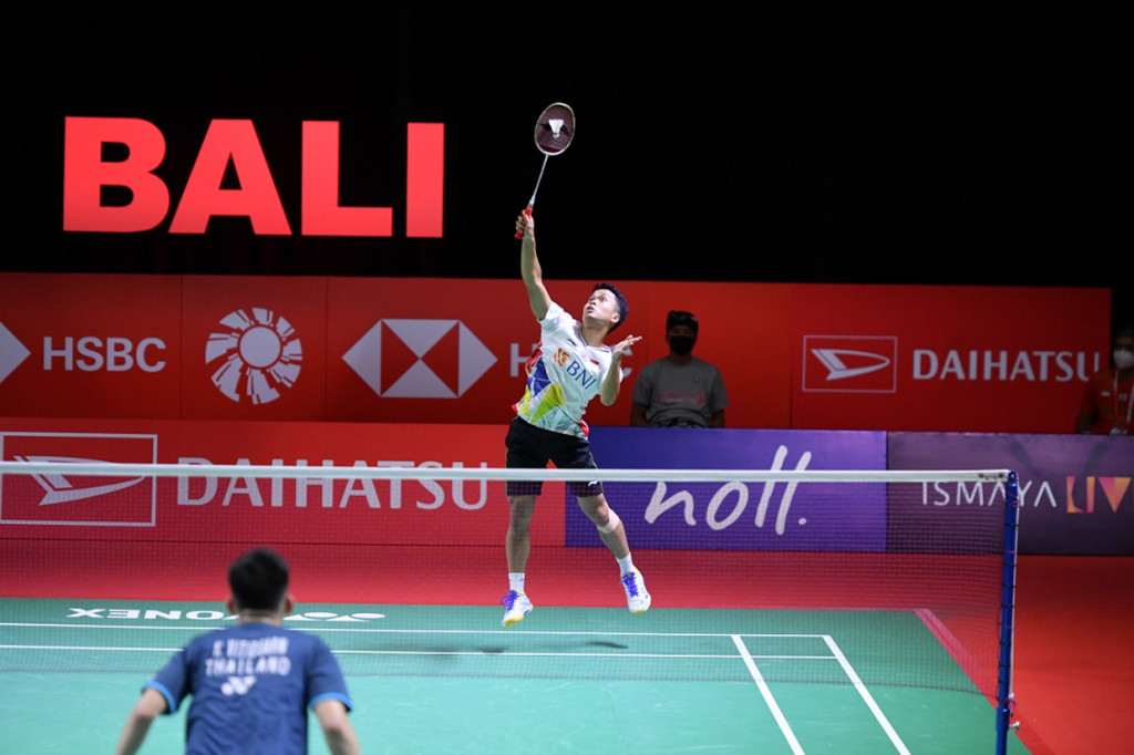 Anthony Sinisuka Ginting tersingkir di babak pertama Indonesia Masters 2021 kalah dari tunggal Thailand Kunlavut Vitidsarn.