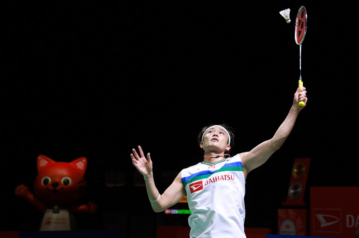 Tunggal putra Jepang, Kento Momota, menjadi yang terbaik di Indonesia Masters 2021.