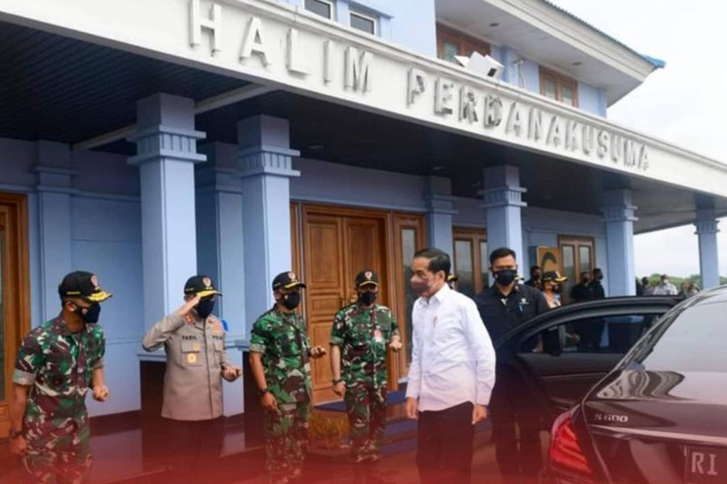 Presiden Joko Widodo (Jokowi) bertolak menuju Provinsi Sulawesi Selatan (Sulsel) untuk meresmikan Bendungan Karalloe, Kabupaten Gowa, dan menanam jagung bersama masyarakat sekitar di Kabupaten Janeponto, Selasa, 23 November 2021.