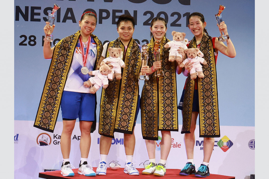 Ini adalah keberhasilan pertama Matsuyama/Shida mengalahkan Greysia/Apriyani setelah tiga pertemuan. 