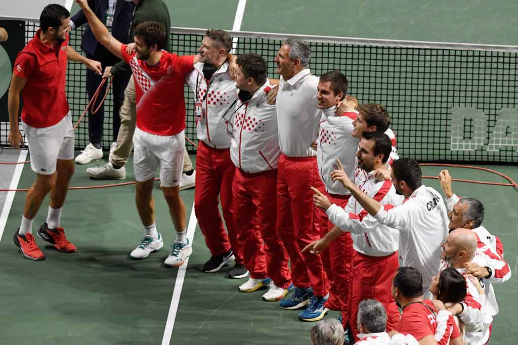 Kroasia melaju ke final Piala Davis setelah mengalahkan Serbia, Sabtu, 4 Desember 2021 WIB.