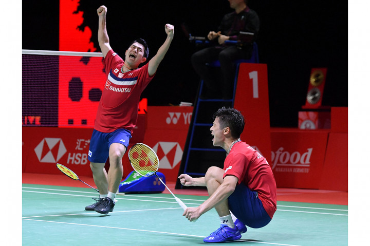 Berlaga di Mangupura Hall, The Westin Resort, Nusa Dua, Bali, Minggu, 5 Desember 2021, Marcus/Kevin kalah 16-21, 21-13, 17-21, dari Hoki/Kobayashi dalam tempo 61 menit.