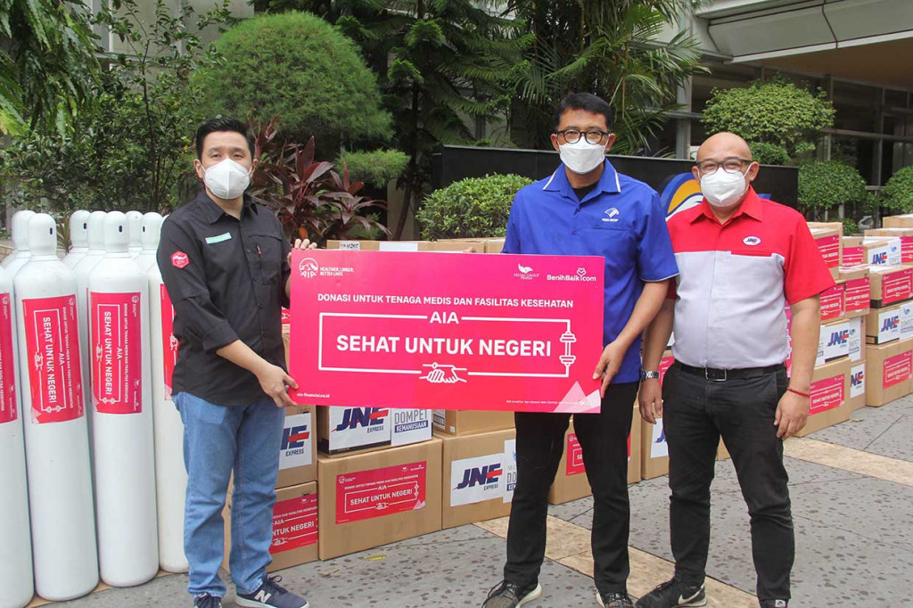 Dompet Kemanusiaan (DK) Media Group bekerja sama dengan Benihbaik.com kembali menerima bantuan untuk penanganan pandemi covid-19. Kali ini, bantuan diterima dari AIA melalui program 'AIA Sehat untuk Negeri, Kamis, 9 Desember 2021.