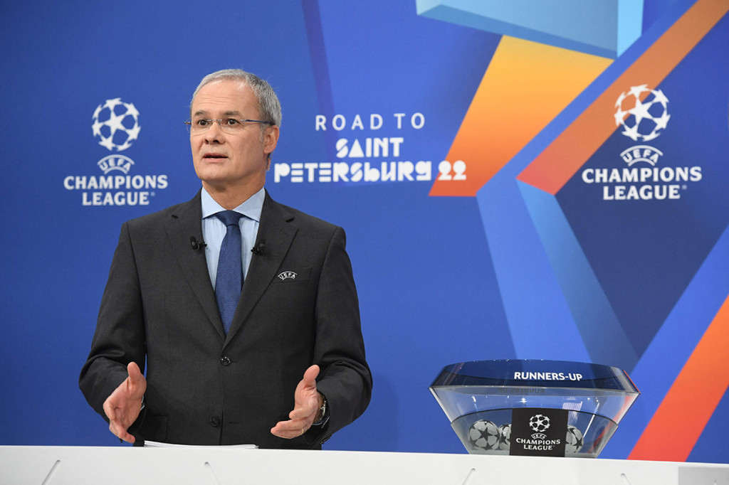 Drawing 16 besar Liga Champions yang digelar di markas UEFA pada Senin, 13 Desember 2021, sebenarnya sudah dilakukan pada pukul 18.00 WIB tadi, namun harus diulang karena ada kesalahan teknis dalam pengundian, yang berujung protes dari klub-klub peserta.
