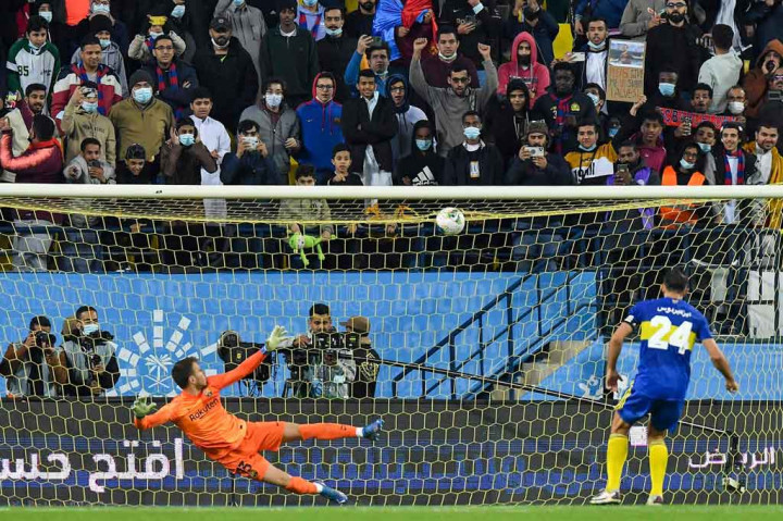 Empat eksekutor Boca Juniors menjalankan tugasnya dengan baik, sementara dua penendang Blaugrana, Matheus Pereira dan Buillem Jaime gagal mengensekusi penalti.