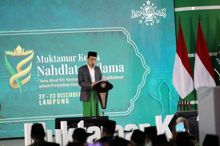 Presiden dalam sambutannya menyampaikan rasa terima kasih kepada NU yang telah membantu pemerintah dalam menangani covid-19 dan menyukseskan program vaksinasi. 